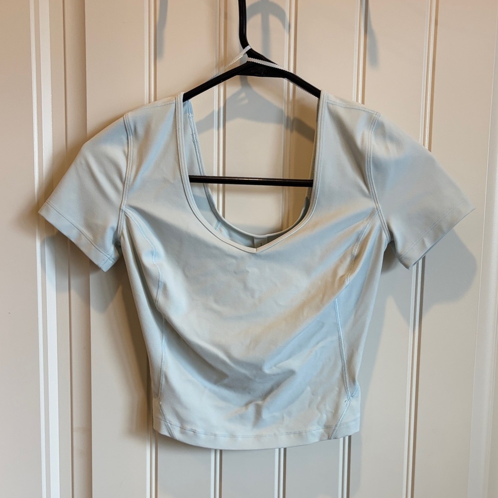 Lululemon Athletica Light Blue Crop Top